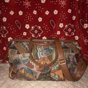 Vintage Tapestry Weekender Bag